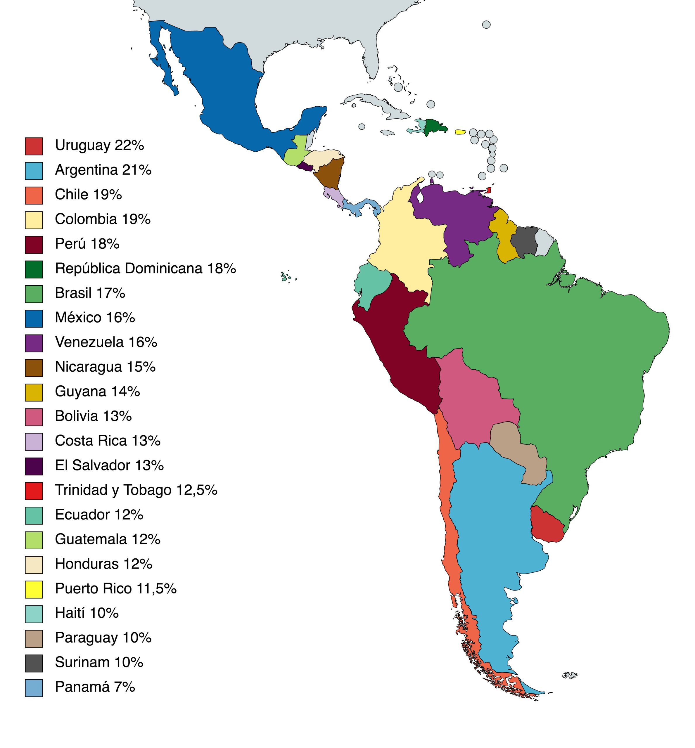 ducha Cerebro Esperar IVA en Latinoamérica - Calcular IVA en LATAM - Calcular el IVA